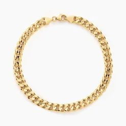 Bracelet Iris Or Jaune Maille Gourmette