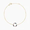 Bracelet Iris Or Jaune Topaze Améthyste