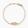 Bracelet Ishaae Plaqué Or Jaune Oxyde De Zirconium