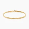 Bracelet Ivy Maille Haricot Or Jaune
