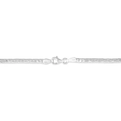 Bracelet Ivy Maille Haricot Or Blanc
