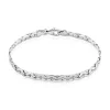 Bracelet Ivy Maille Haricot Or Blanc
