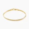 Bracelet Izel Maille Anglaise Or Jaune