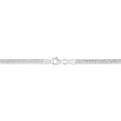 Bracelet Izel Maille Anglaise Or Blanc