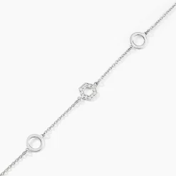 Bracelet Jalila Argent Blanc Oxyde De Zirconium
