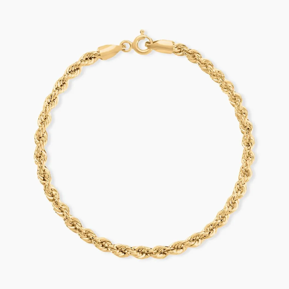 Bracelet Jerry Maille Corde Or Jaune