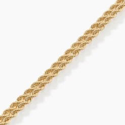 Bracelet Jerry Maille Corde 2 Rangs Or Jaune