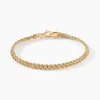 Bracelet Jerry Maille Corde 2 Rangs Or Jaune