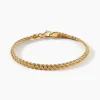 Bracelet Jerry Maille Corde 2 Rangs Or Jaune