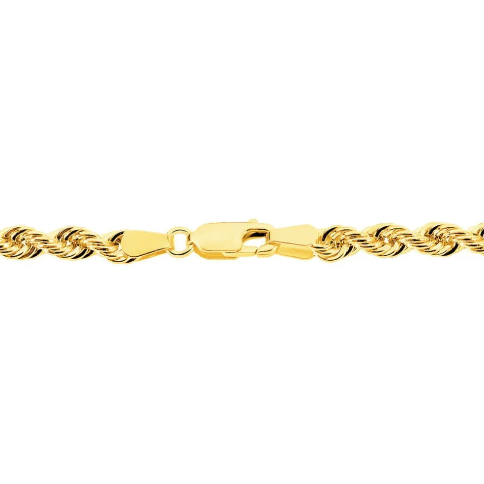 Bracelet Jerry Or Jaune Maille Corde