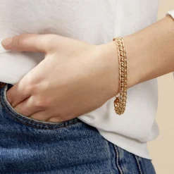 Bracelet Joline Maille Russe Or Jaune