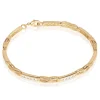 Bracelet Jonc Epiphanieae Plaqué Or Jaune Oxyde De Zirconium
