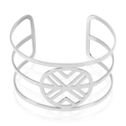 Bracelet Jonc Flechia Acier Blanc