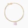 Bracelet Jonc Ida Coeur Or Jaune