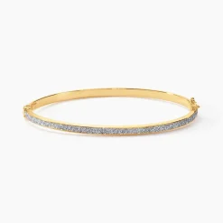 Bracelet Jonc Karama Or Bicolore