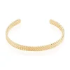 Bracelet Jonc Lilya Plaqué Or Jaune