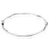 Bracelet Jonc Nathaelae Argent Blanc