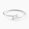 Bracelet Jonc Noûr Argent Blanc
