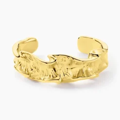Bracelet Jonc Organic Acier Jaune