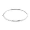 Bracelet Jonc Posie Or Blanc Diamant
