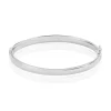 Bracelet Jonc Thaira Argent Blanc