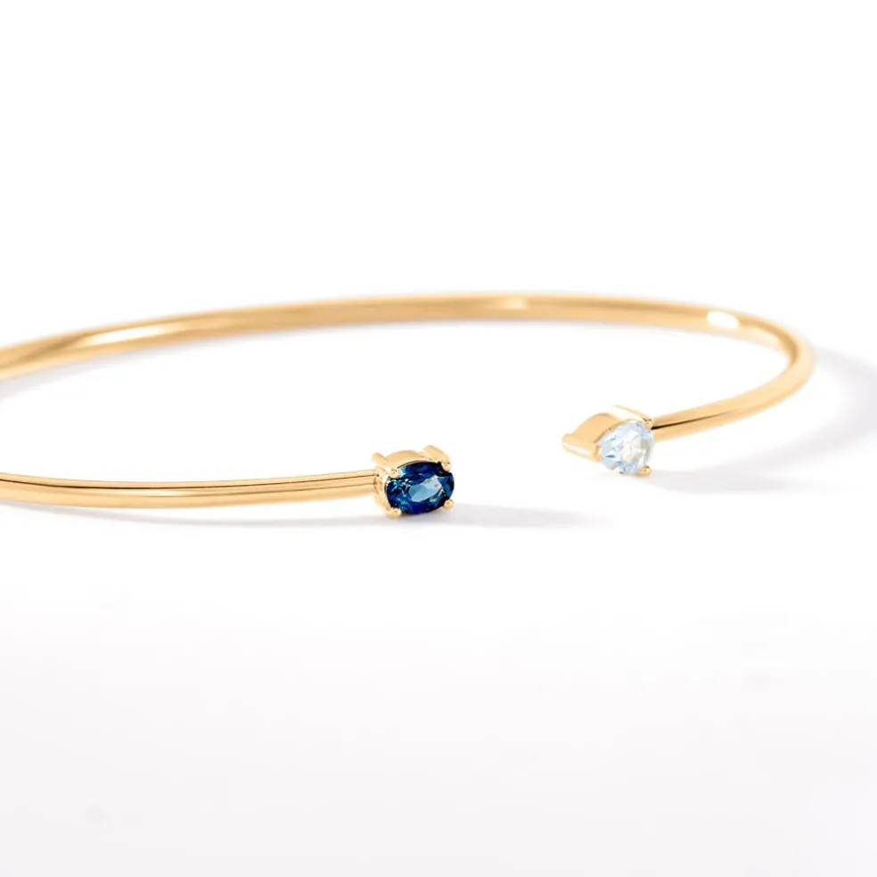 Bracelet Jonc Universe Or Jaune Topaze
