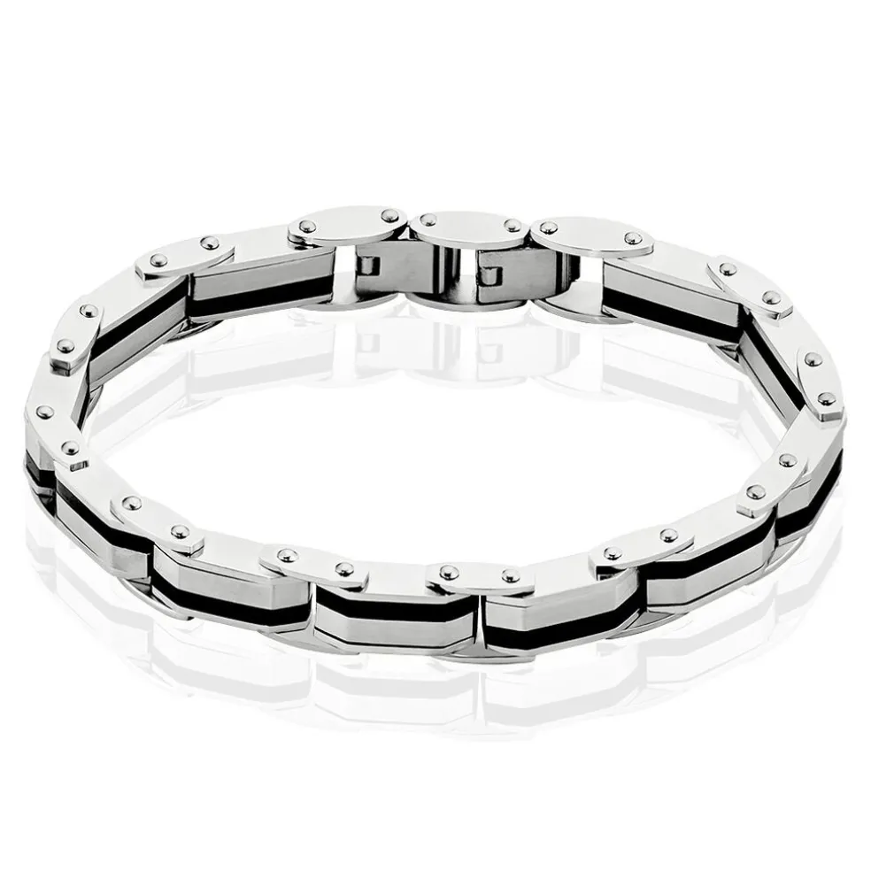 Bracelet Jordi Acier Bicolore
