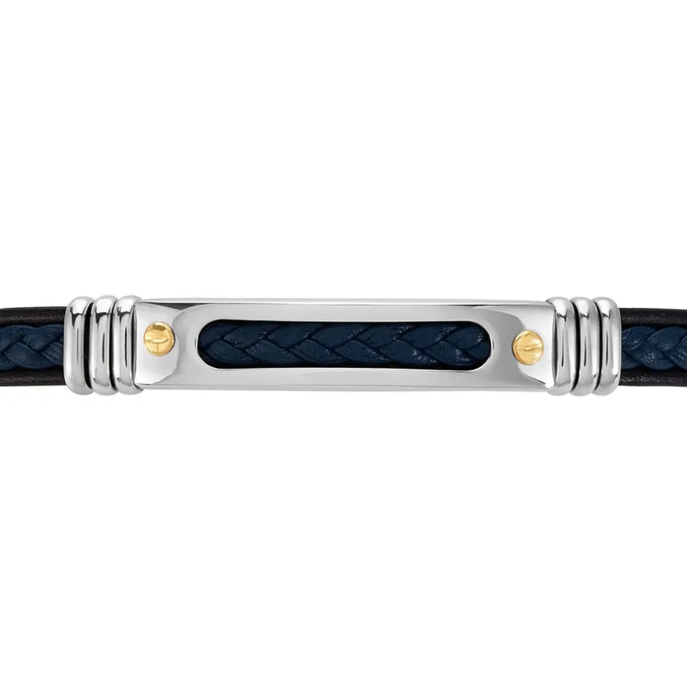 Bracelet Jourdan Cuir Bleu