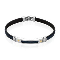 Bracelet Jourdan Cuir Bleu
