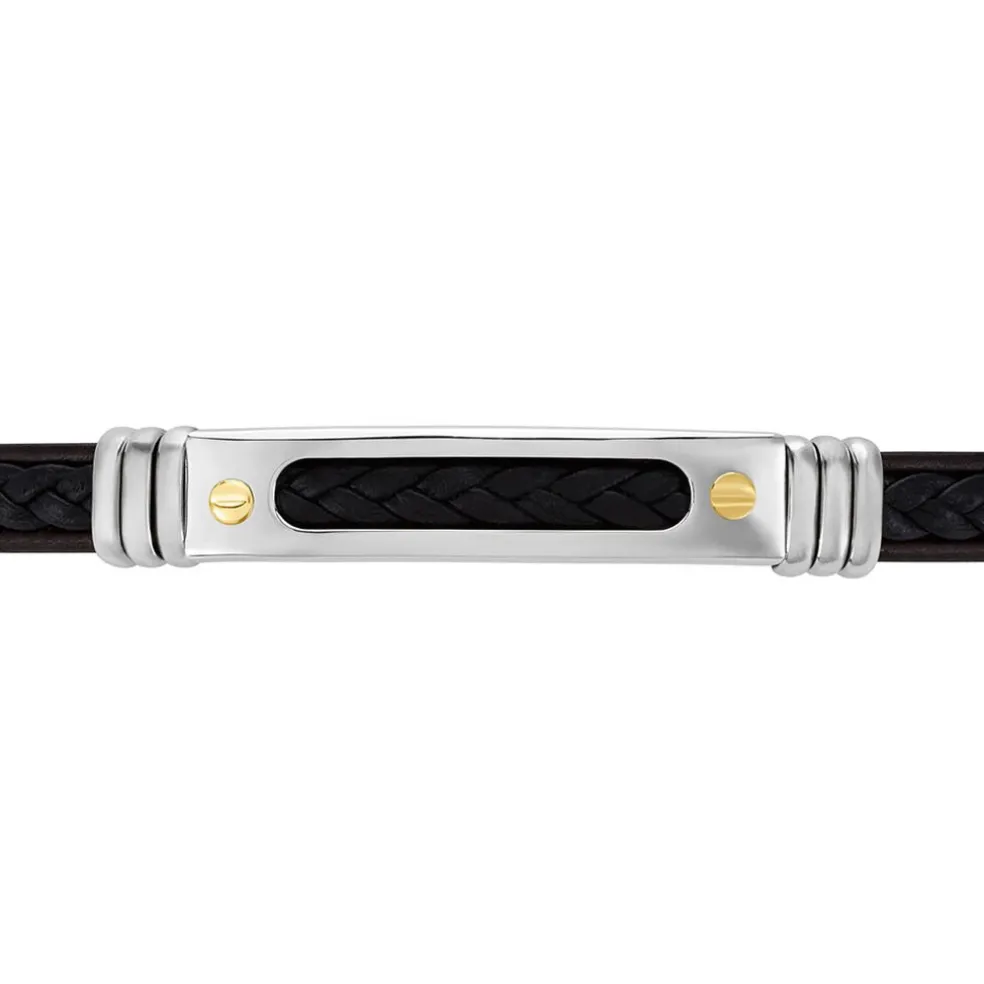 Bracelet Jourdan Cuir Noir