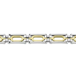 Bracelet Jourdan Wild Acier Blanc Et Jaune