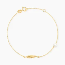 Bracelet Juditte Or Jaune Perle De Culture