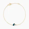 Bracelet Kobina Or Jaune Topaze Oxyde De Zirconium