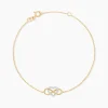 Bracelet Lacey Or Bicolore Oxyde De Zirconium