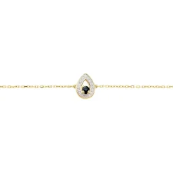 Bracelet Lareyna Or Bicolore Saphir
