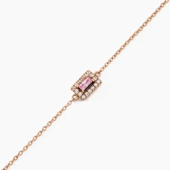 Bracelet Laurine Argent Rose Oxyde De Zirconium