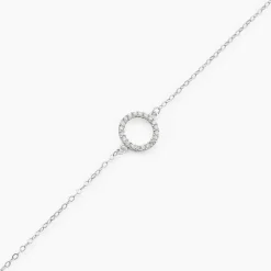 Bracelet Lim Or Blanc Oxyde De Zirconium
