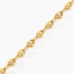 Bracelet Maille Dami Maille Grain De Café Or Jaune
