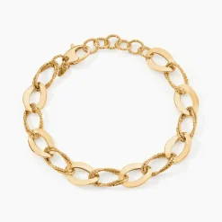 Bracelet Maille Or Jaune