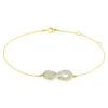 Bracelet Mariquita Or Jaune Oxyde De Zirconium