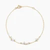 Bracelet Marquise Or Jaune Oxyde De Zirconium