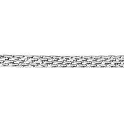 Bracelet Metropolitan Maille Fantaisie Acier Blanc