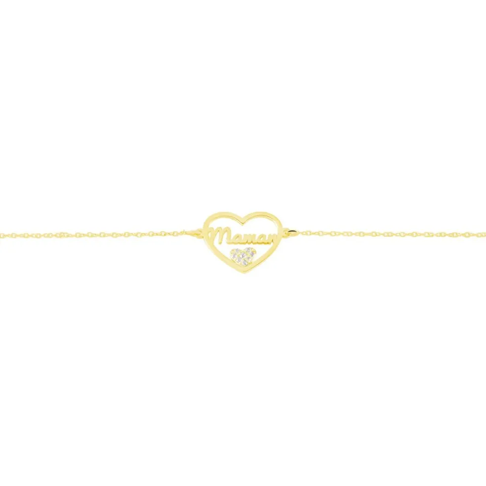 Bracelet Micarla Or Jaune Oxyde De Zirconium