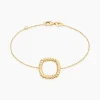 Bracelet Monifa Plaque Or Jaune