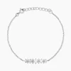 Bracelet Monique Argent Blanc Oxyde De Zirconium