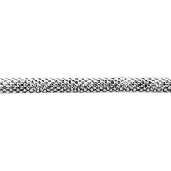 Bracelet Nahila Maille Popcorn Argent Blanc