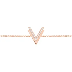 Bracelet Nollia Argent Rose Oxyde De Zirconium