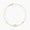 Bracelet Oleanne Or Jaune Oxyde De Zirconium