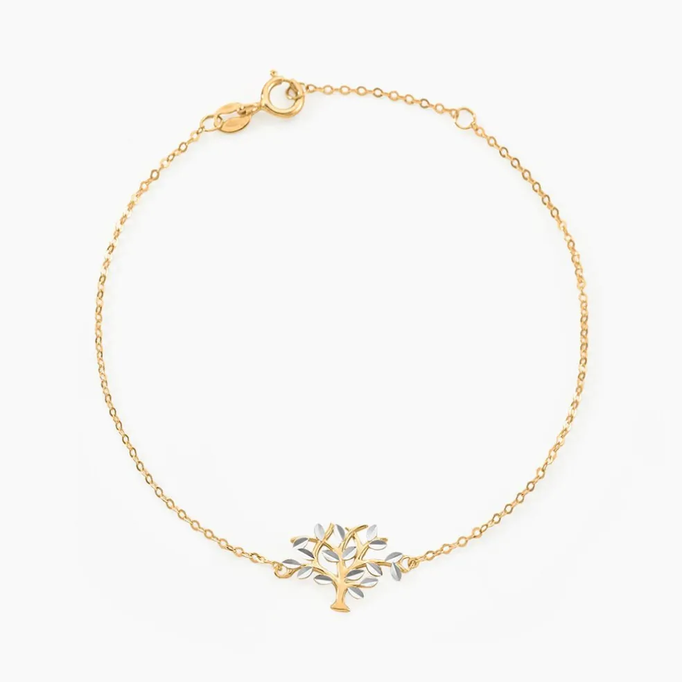 Bracelet Or Bicolore Fragaria