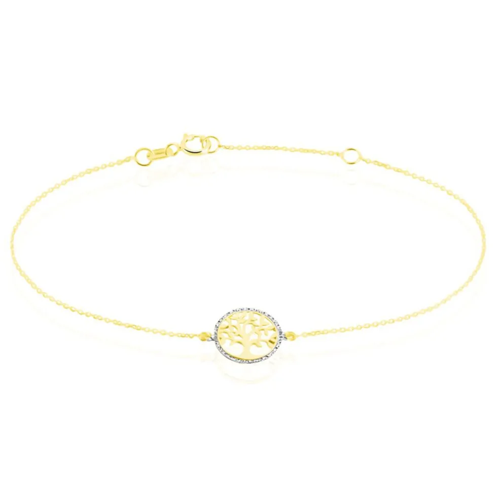 Bracelet Or Bicolore Solidage